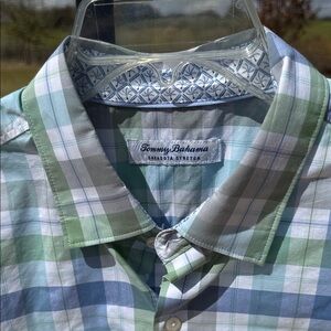 Tommy Bahama Multicolor Plaid Button Down Shirt